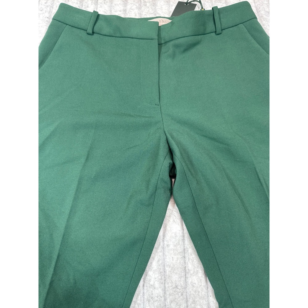 Hobbs London‎ Green Tailored Slim Leg Trousers Business Casual Pants NWT